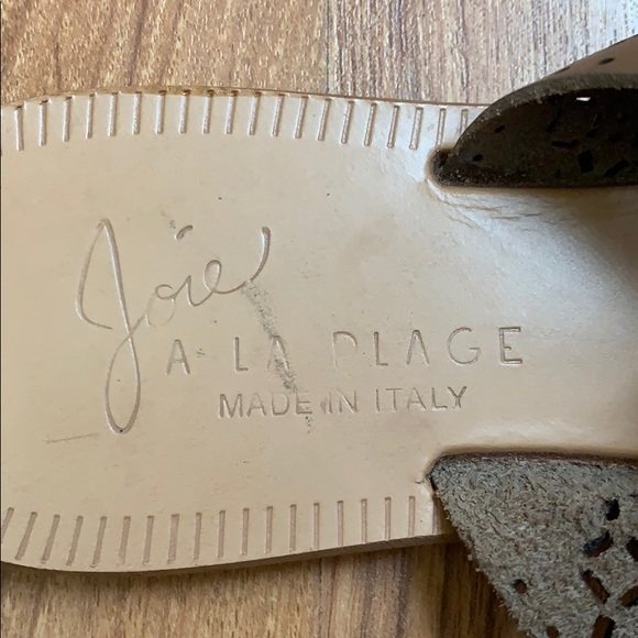 Joie A La Plage metallic leather slides - Picture 3 of 4